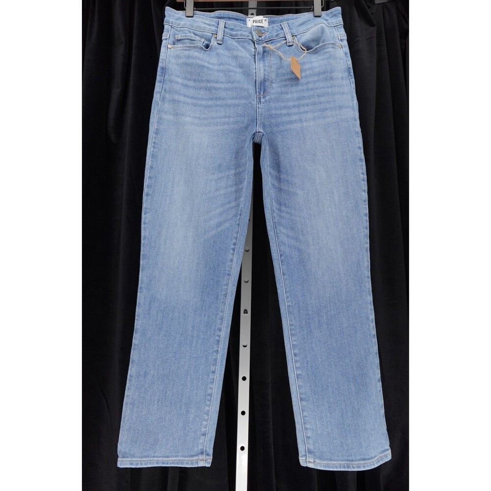 Paige Women's Hoxton Slim Crop Fitted Leg Denim Faded Style Jeans Size 31 X 26
